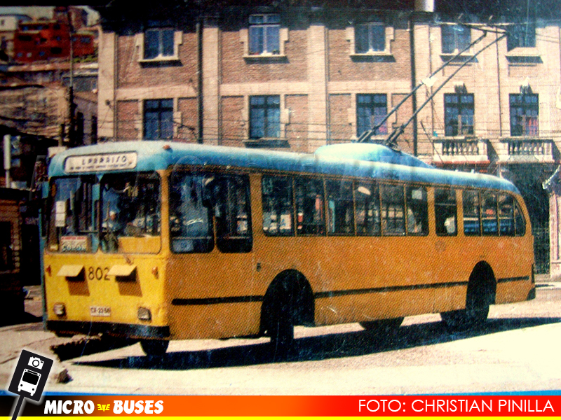 Empresa de Transportes Colectivos Electricos de Valparaiso | Trolebus Pullman Standard Serie 800