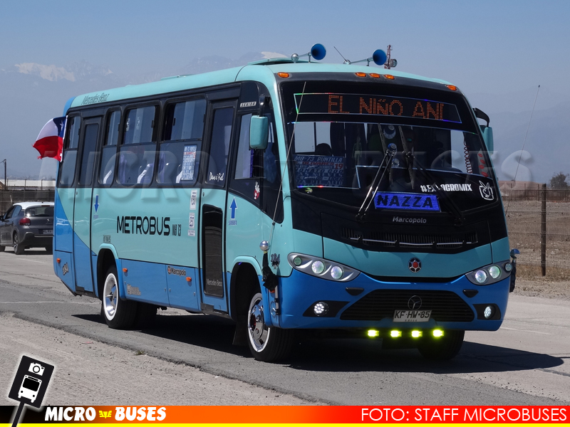 Metrobus MB-73, Cantares de Chile S.A. - Junta Familiar Los de La Nazza Crew Noviembre 2019 | Marcopolo Senior - Mercedes Benz LO-916