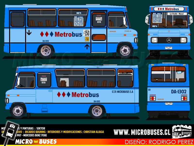 Cuatro Ases PH-7 / Mercedes Benz LO-708E / Metrobus MB78 ETP Microbuses S.A.