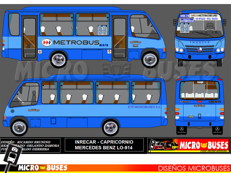 Metrobus MB-78 | Inrecar Capricornio - Mercedes Benz LO-914