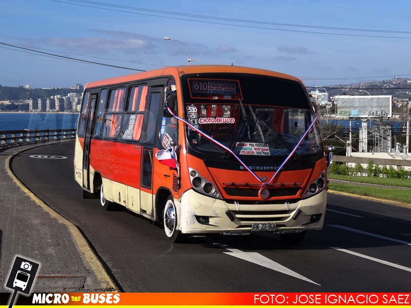 Buses Gran Valparaiso S.A. U6 TMV | Neobus Thunder+ - Mercedes Benz LO-915