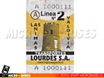 Boleto | Linea 2 Buses Lourdes - Valdivia