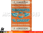 Boleto | Transportes El Ganador - Santiago