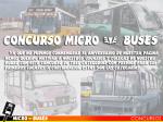 Concurso Aniversario Microbuses