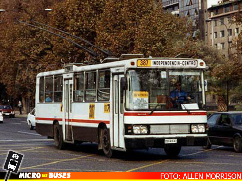 Linea 387, Trolebuses de Santiago | Sheng Feng Bus 91' - SY D60C