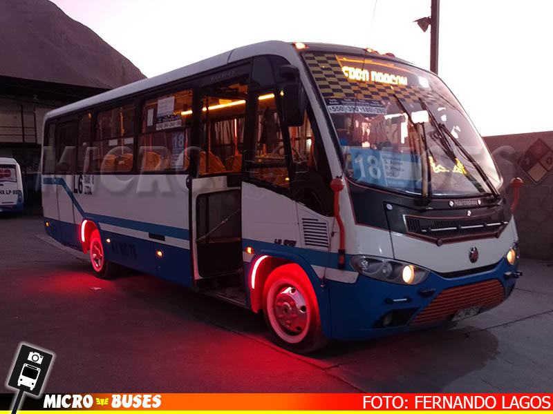 Linea 18 Iquique, L6 Trans18 Ltda. | Marcopolo Senior - Mercedes Benz LO-915