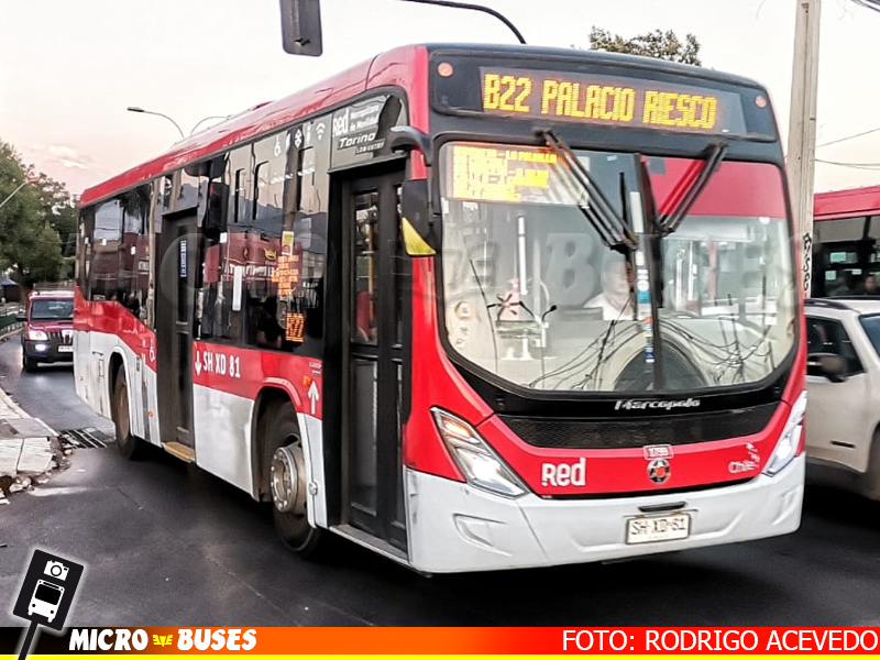 RBU Santiago S.A., Zona B | Marcopolo Torino Low Entry - Volvo B8R LE
