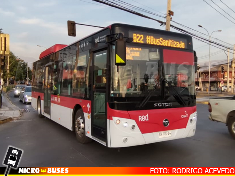 RBU Santiago S.A., Zona B | Foton Bus Electrico - U10